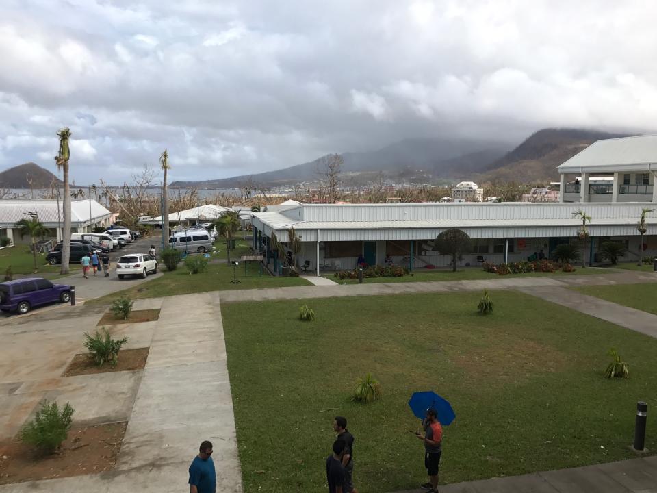 The Dominica campus was destroyed by Hurricane Maria. (Photo: Charlie Spell)
