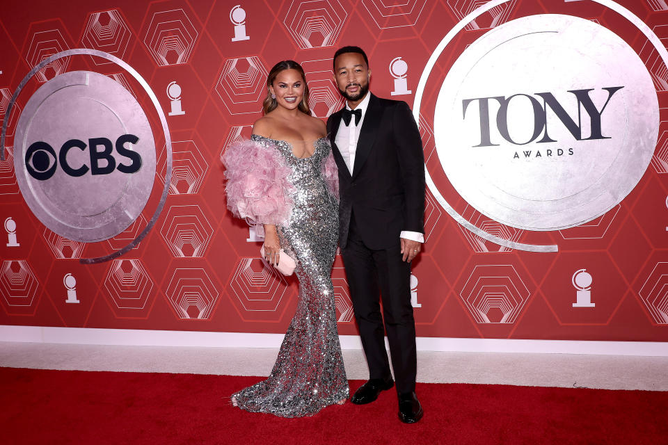 Chrissy Teigen and John Legend attend the 2021 Tony Awards in New York City. - Credit: Courtesy of Tony Awards