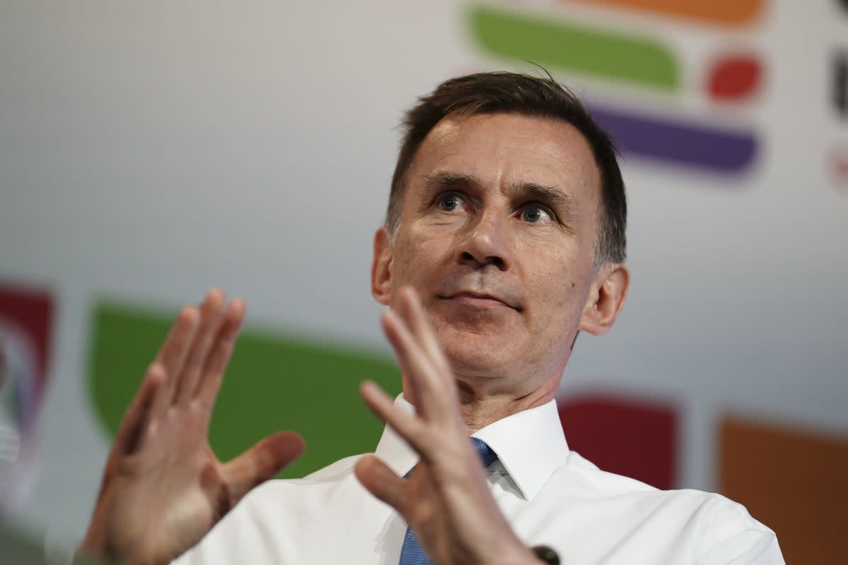 Chancellor Jeremy Hunt (Jordan Pettitt/PA)