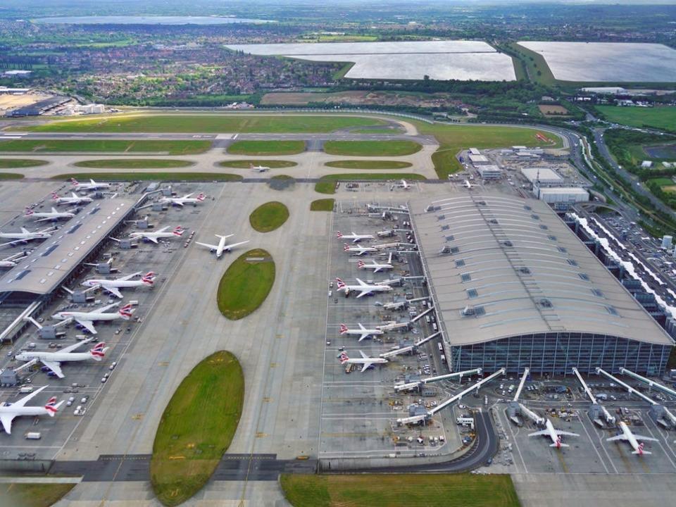 British Airways terminal at London Heathrow.