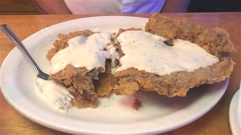 Chicken Fried Steak on plate