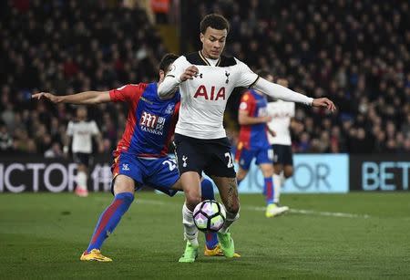 Britain Soccer Football - Crystal Palace v Tottenham Hotspur - Premier League - Selhurst Park - 26/4/17 Tottenham's Dele Alli in action Reuters / Dylan Martinez Livepic