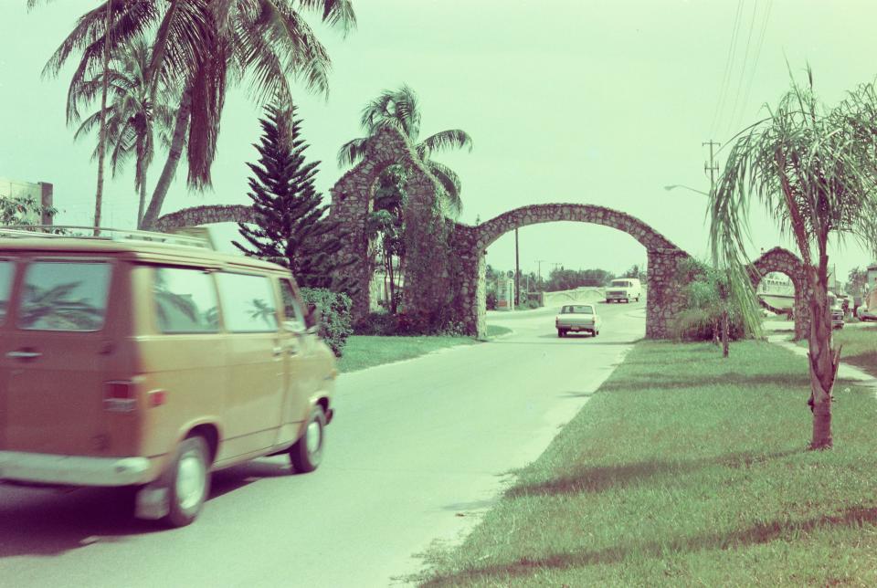 The Fort Myers Beacn arches back in the day