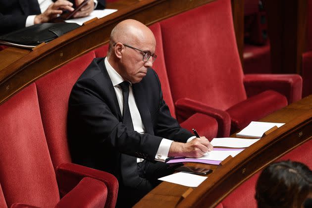 Éric Ciotti photographié à l'Assemblée nationale en avril 2020 (illustration) (Photo: via Associated Press)