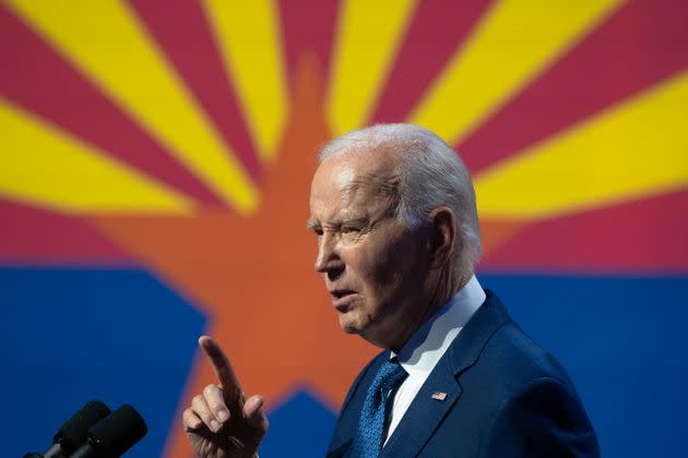 President Joe Biden delivered remarks on protecting democracy and honoring the legacy of the late Sen. John McCain (R-Ariz.) in Tempe, Arizona, on Thursday.