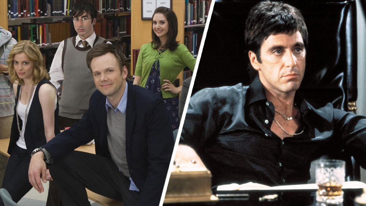 Community and Scarface are amongst the titles being removed from Netflix in April. (PA Images)