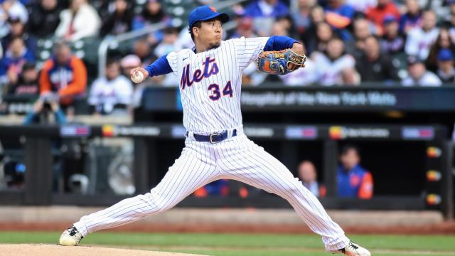 Senga pitches Mets past Marlins 5-2 in Citi Field debut - The San Diego  Union-Tribune