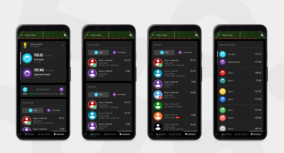 TV will let you check fantasy football scores in its mobile apps