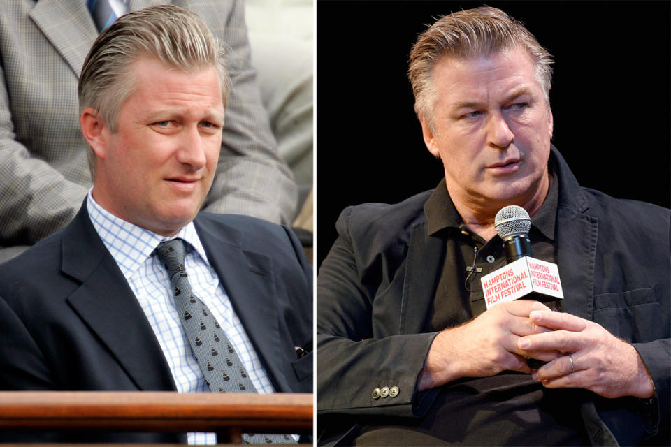 Den gleichen skeptischen Blick und anscheinend den selben Friseur haben König Philippe von Belgien (li.) und Alec Baldwin.  