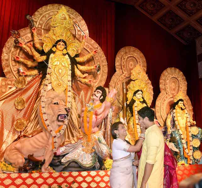 Celebs spotted at Durga Puja