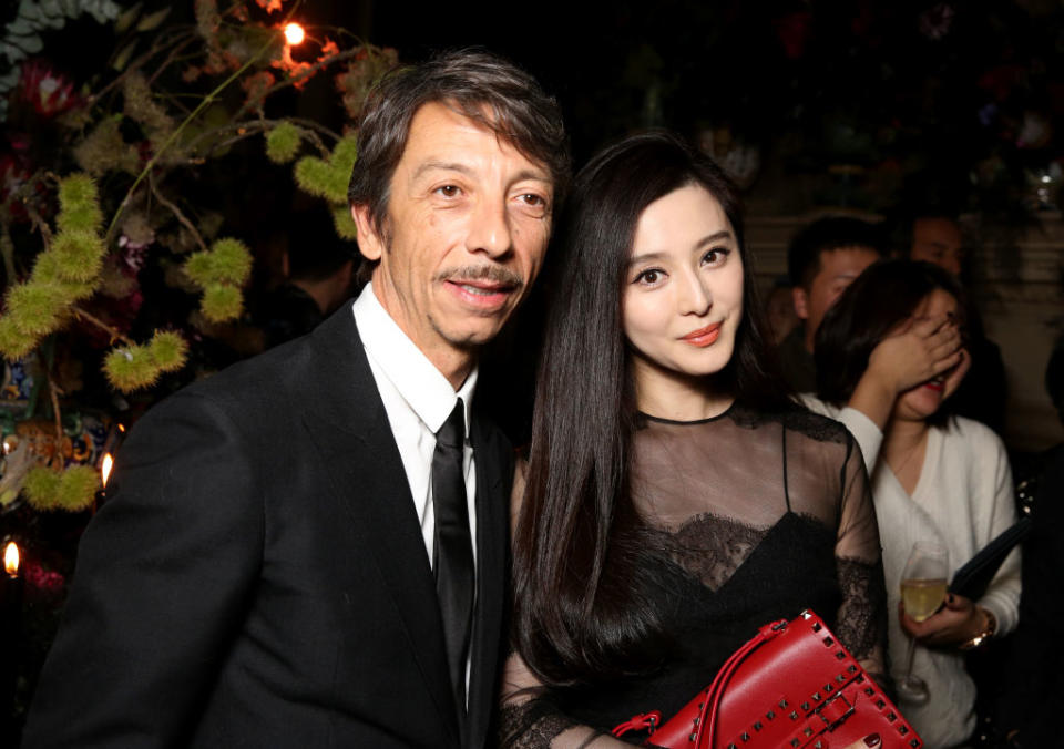 Pierpaolo Piccioli and Fan Bingbing (Photo by Delphine Achard/WWD/Penske Media via Getty Images)