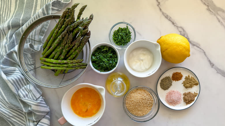 asparagus fritters ingredients