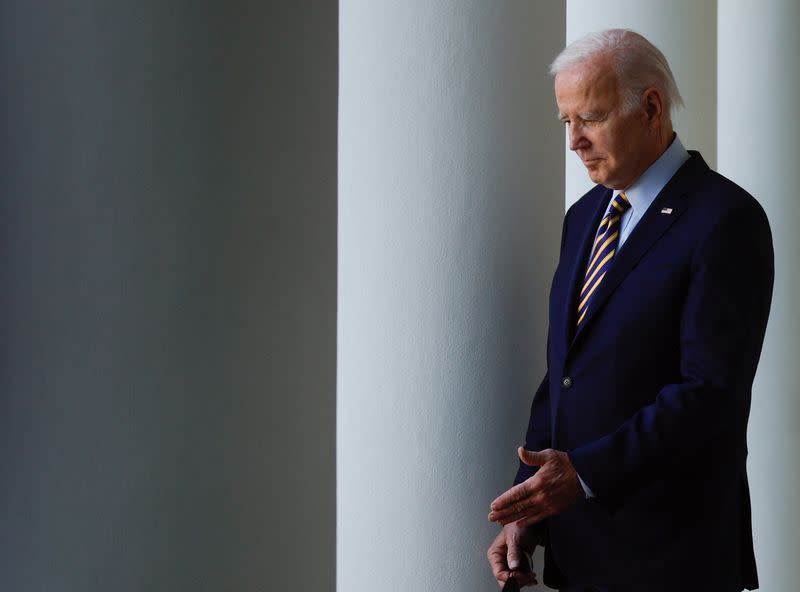 U.S. President Joe Biden holds an event to highlight his administration's conservation initiatives, in Washington