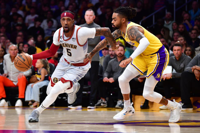 Kentavious Caldwell-Pope celebrates winning NBA Finals