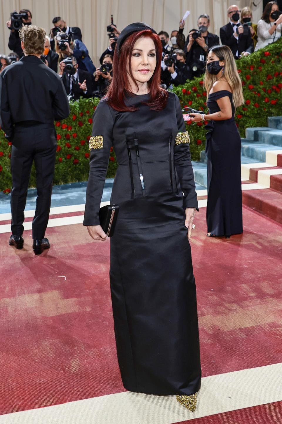 Priscilla Presley attends the 2022 Met Gala.