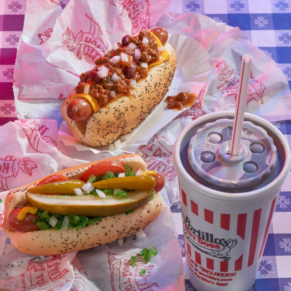 Portillo's, a Chicago-based chain, is known for hot dogs, Italian beef and burgers.