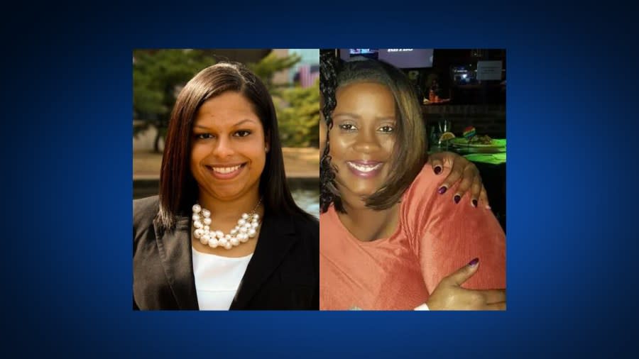 Ara Duke is pictured on the right (photo courtesy: Kimberly Holiday); Lyndsey Vicknair is pictured on the left. Both women were killed in a shooting during a Juneteenth event in Round Rock on June 15, 2024.