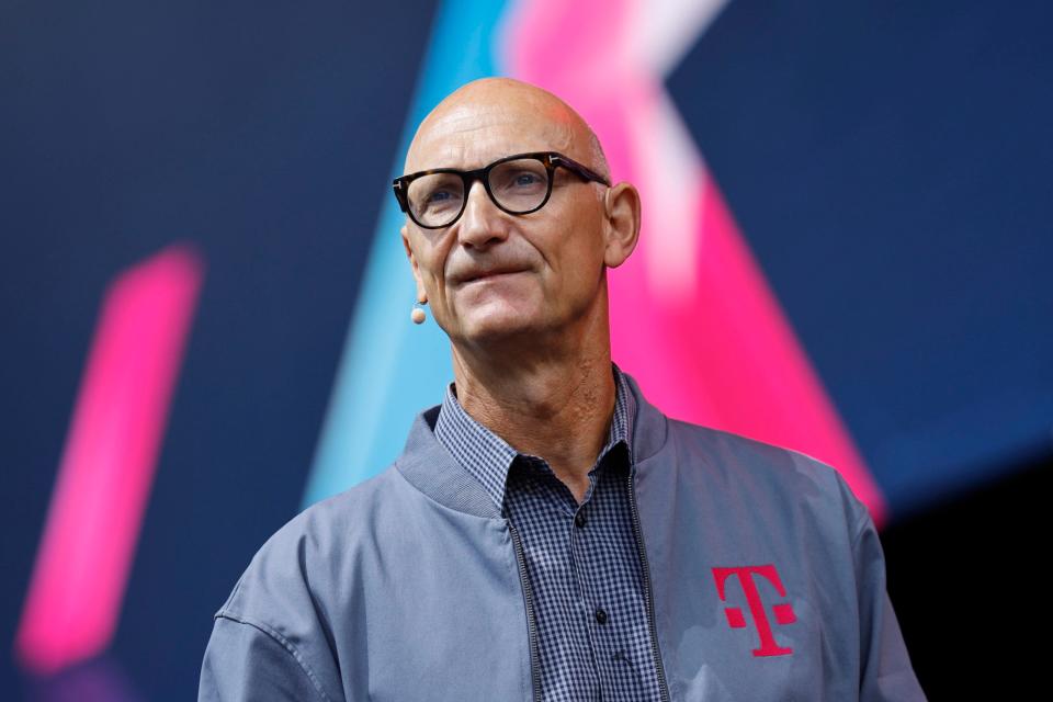 Timotheus Höttges, Vorstandsvorsitzender der Deutschen Telekom AG. - Copyright: Christoph Hardt/Geisler-Fotopress via picture alliance