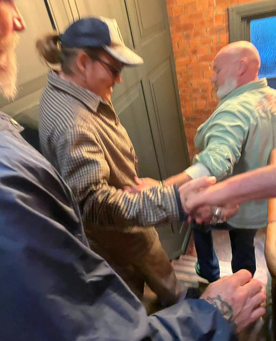 Johnny Depp in Newcastle, U.K.