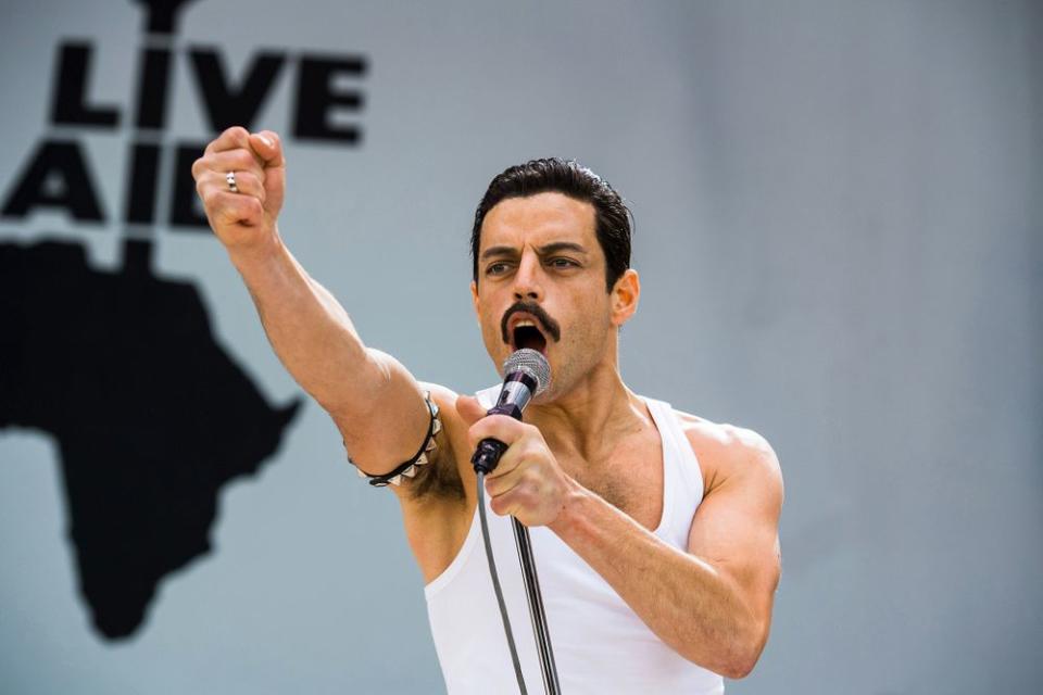 Rami Malek as Freddie Mercury in <em>Bohemian Rhapsody </em>