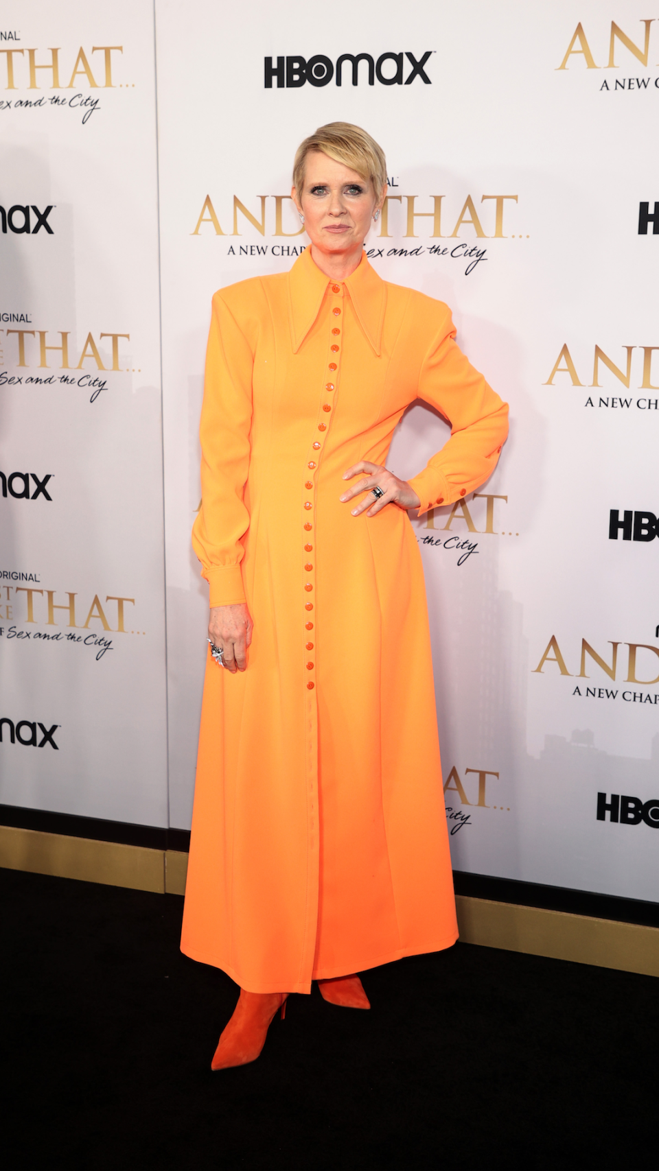 Cynthia Nixon attends HBO Max's premiere of 