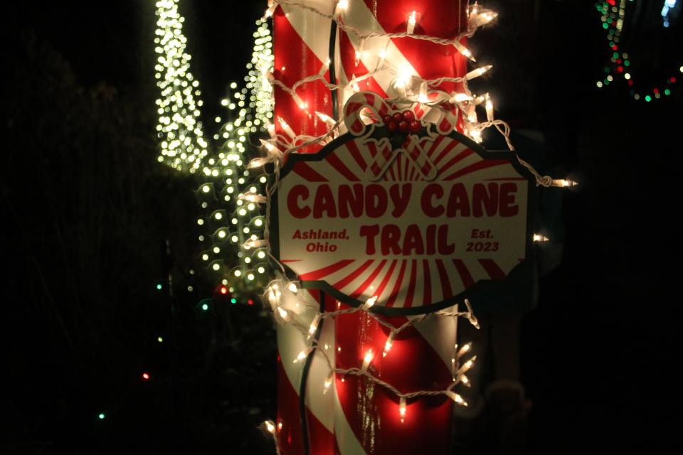 Dick Poorbaugh, co-owner of Grandpa's Cheesebarn, which sponsored Candy Cane Trail, said the company's goal is to give something to the entire city of Ashland to enjoy during the Christmas season.