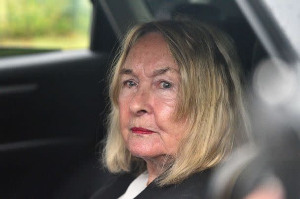 PHOTO: June Steenkamp, mother of Reeva Steenkamp who was murdered by former athlete Oscar Pistorius in 2013, arrives at Atteridgeville Correctional Centre to attend his parole hearing in Pretoria, South Africa, March 31, 2023. (Alet Pretorius/Reuters)