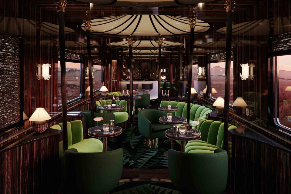 <p>Maxime d'Angeac/Courtesy of Orient Express, Accor</p> The new Orient Express reinterpreted by Maxime d'Angeac. 