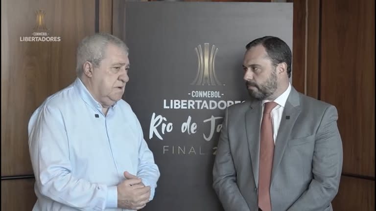 Jorge Amor Ameal, presidente de Boca, y Mário Bittencourt, su par de Fluminense, pidieron por la paz en la final de la Copa Libertadores