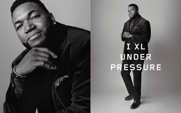 David Ortiz appears in DXL ads.