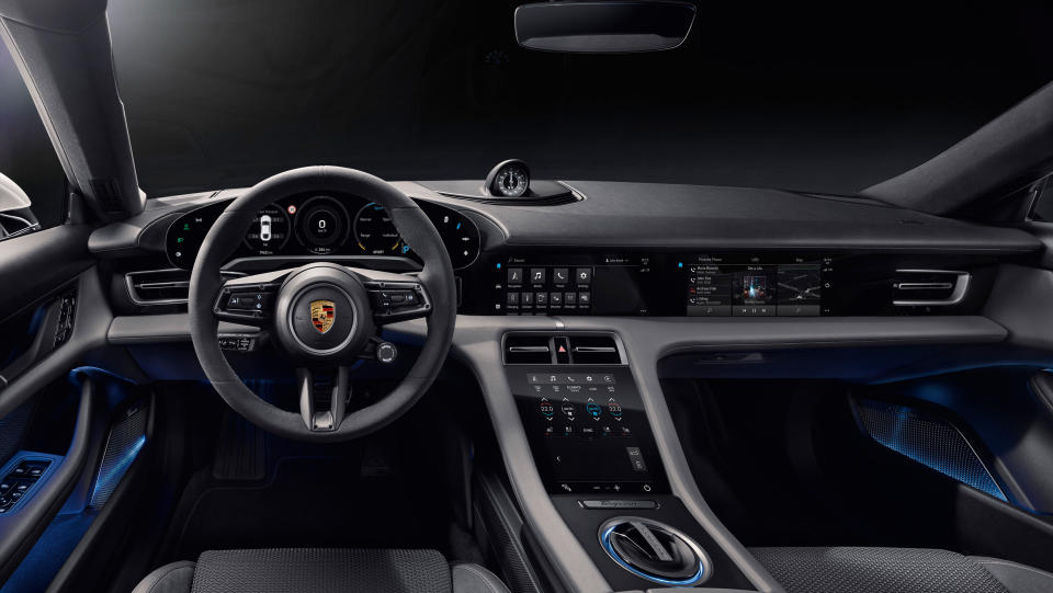 Porsche Taycan dashboard. Photo: Porsche 