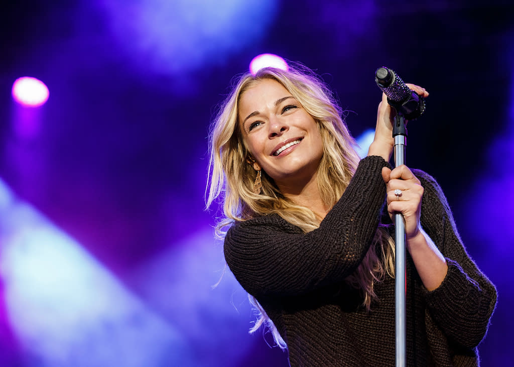 VANCOUVER, BC - AUGUST 21: Singer LeAnn Rimes performs on stage at PNE Amphitheatre during Day 6 of The Fair At The PNE on August 21, 2014 in Vancouver, Canada. (Photo by Andrew Chin/Getty Images)