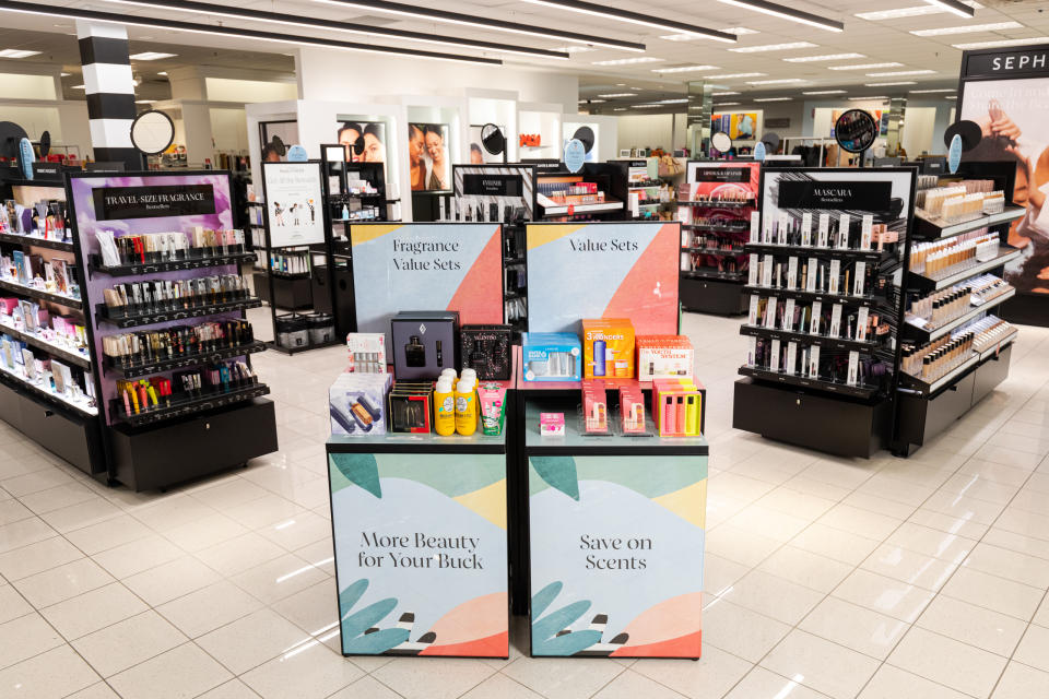 Kohl’s tested this scaled-down Sephora shop inside its Sussex, Wisconsin location.