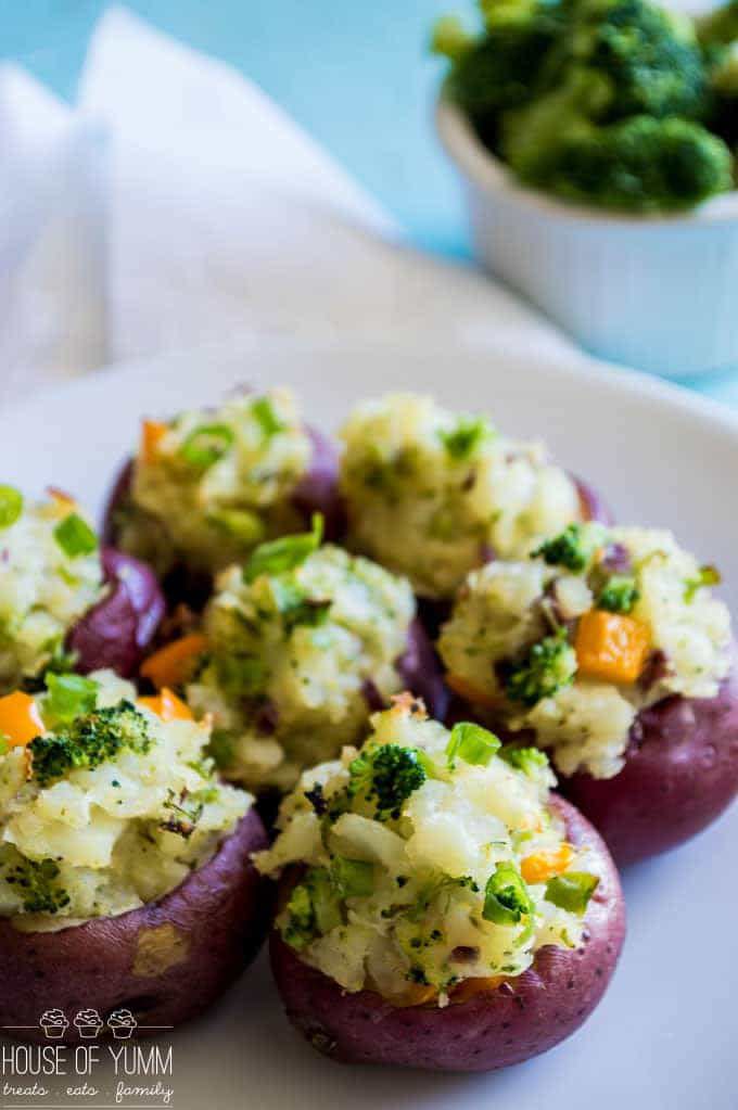 Veggie Twice-Baked Potatoes