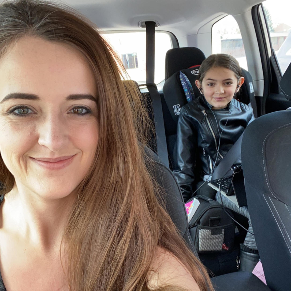 Jessica Moore and her daughter, Lily, wait for a storm. (Courtesy Jessica Moore)