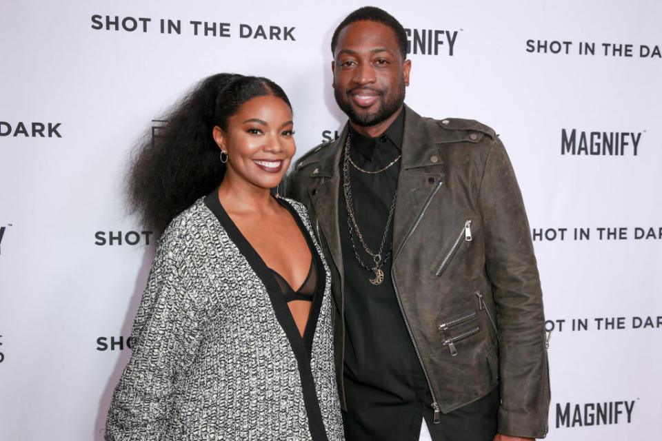 Gabrielle Union and Dwyane Wade attend a screening on Feb. 15 in West Hollywood, Calif. (Photo: Rich Fury/Getty Images)