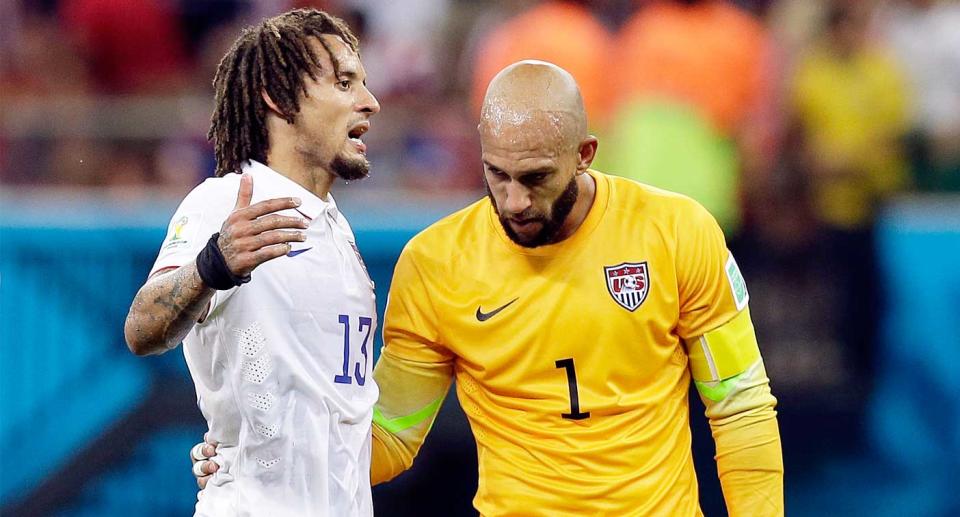 Jermaine Jones and Tim Howard