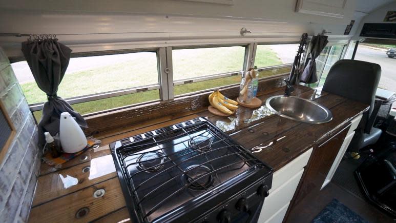 tiny home interior countertops