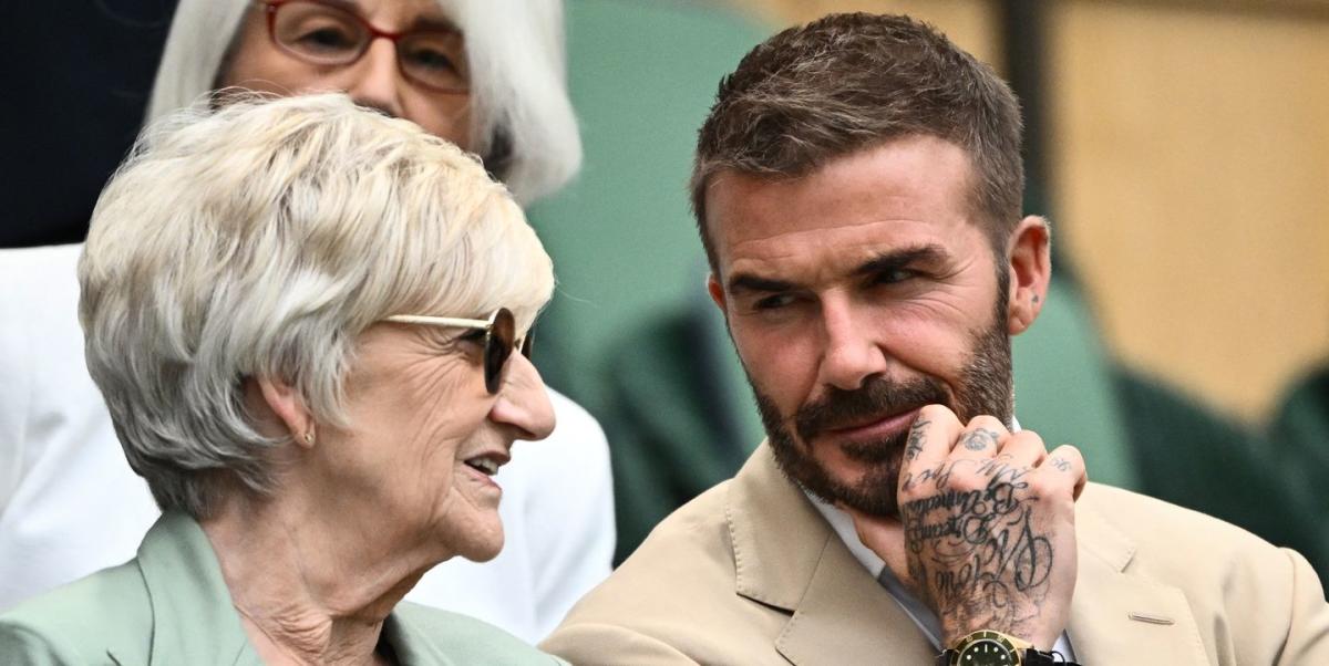 David Beckham Brings His Mum To Wimbledon