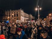 Protest against Poland's Constitutional Tribunal ruling on abortion, in Vienna