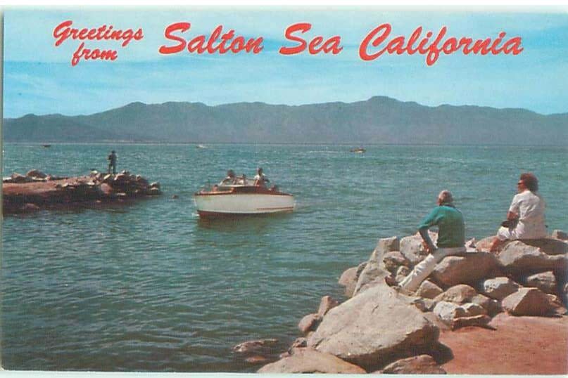 vintage postcard Salton Sea