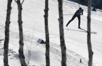 <p>Russia’s Alisa Zhambalova competes during the women’s 10km freestyle cross-country competition at the Alpensia cross country ski centre during the Pyeongchang 2018 Winter Olympic Games on February 15, 2018 in Pyeongchang. / AFP PHOTO / FRANCK FIFE </p>