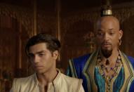 <p>Mena Massoud (Aladdín) y Will Smith (Genio) son los otros protagonistas de la película en acción real del clásico de Disney ¿Quién es Jafar? Marwan Kenzari. (Foto: Walt Disney Pictures)</p> 