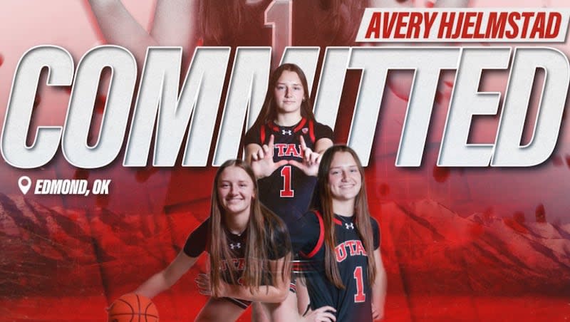 Four-star prospect Avery Hjelmstad surprised Utah women's basketball coach Lynne Roberts by flying in to Salt Lake City to give the Utes head coach her commitment in person.