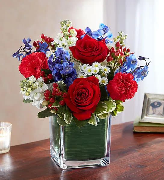 <p><a href="https://go.redirectingat.com?id=74968X1596630&url=https%3A%2F%2Fwww.1800flowers.com%2Fsympathy-healing-tears-red-white-blue-148689&sref=https%3A%2F%2Fwww.housebeautiful.com%2Fentertaining%2Fholidays-celebrations%2Fg1828%2Ffourth-of-july-decorations%2F" rel="nofollow noopener" target="_blank" data-ylk="slk:Shop Now;elm:context_link;itc:0;sec:content-canvas" class="link rapid-noclick-resp">Shop Now</a></p><p>Healing Tears Bouquet</p><p>$49.99</p><p>1800flowers.com</p><span class="copyright">1-800Flowers</span>