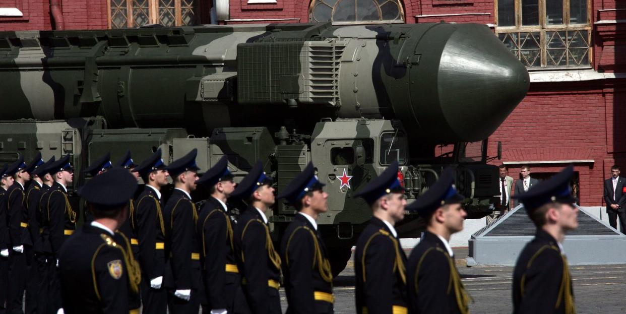 moscow hosts victory day military parade
