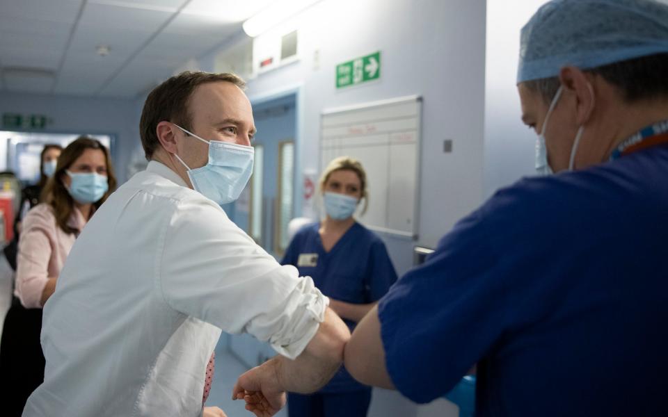 Health Secretary Matt Hancock visits Royal Marsden NHS Foundation Trust - Simon Dawson/No 10 Downing Street