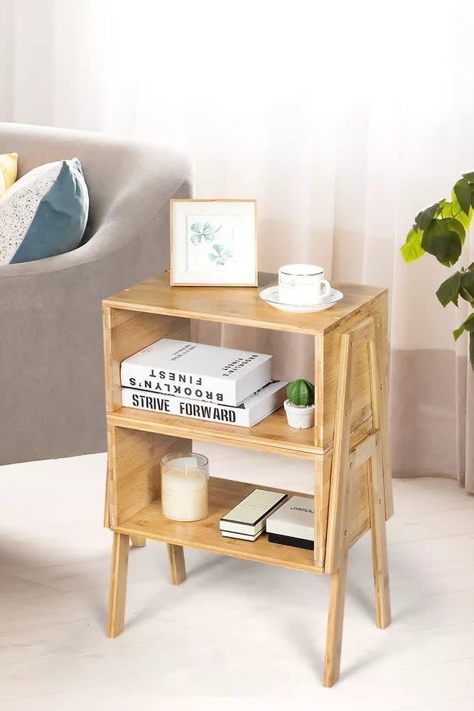 the two nightstands stacked into one