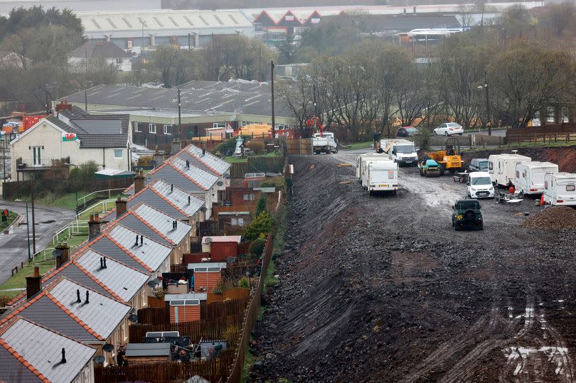 A huge patch of land has been removed in Nantyglo without warning prompting concerns -Credit:John Myers