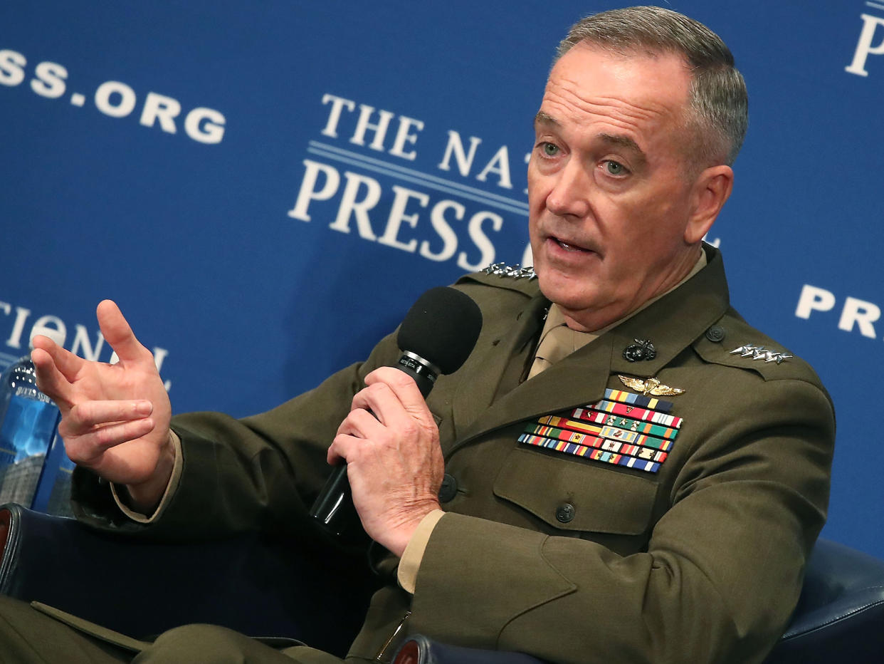 Joseph Dunford said it was his duty to prepare options for a war with North Korea: Getty Images